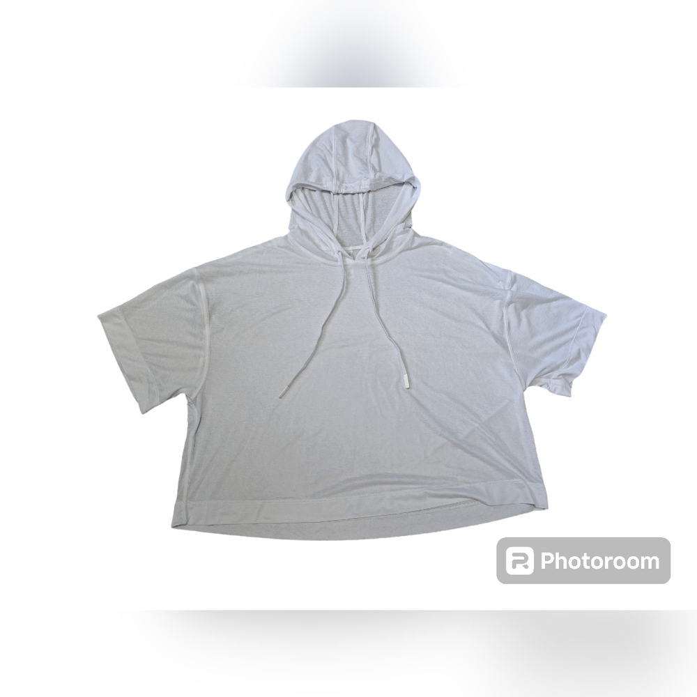 Athleta Women's Size Small Pullover Oversized Hoodie White Pre-Owned Nice